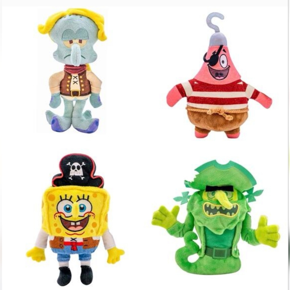 SpongeBob SquarePants Movie Bikini Bottom Glow Plush Pals- Set Of 4